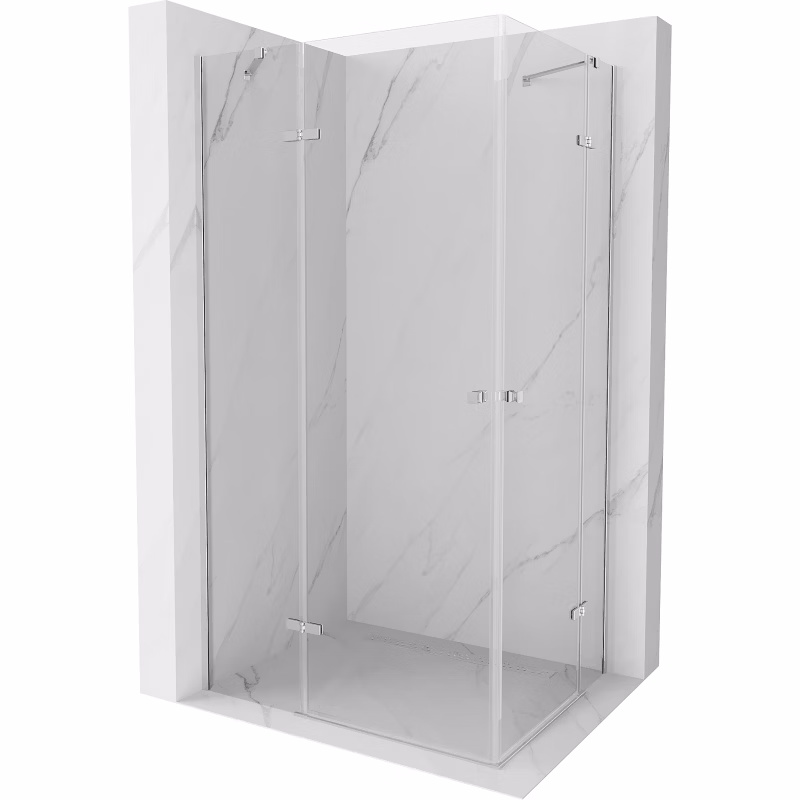 Kabina prysznicowa uchylna Mexen Roma transparent chrom 1 szt. 5903163388501
