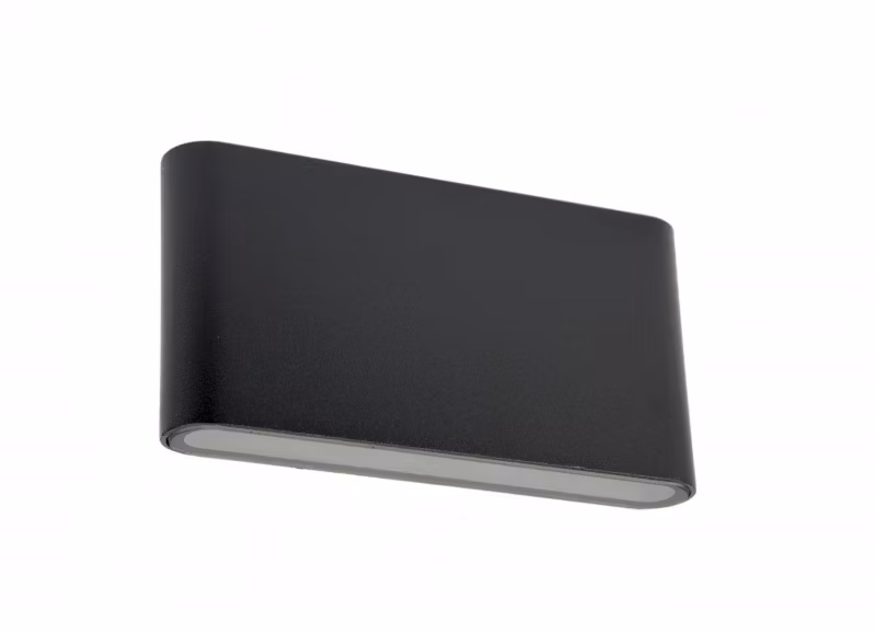 Kinkiet ścienny zewnętrzny SU-MA Slim czarny LED 11W 3000K 1250 lm IP54 wym: 9 x 17,5 x 2,9 cm aluminium – 1 szt.