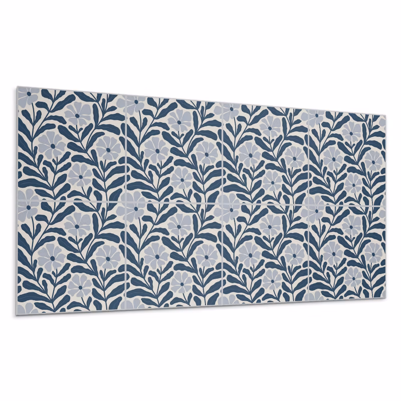 Kafelki samoprzylepne Wallfluent 60×30 cm Roślinny wzór kwiatów 6 szt.