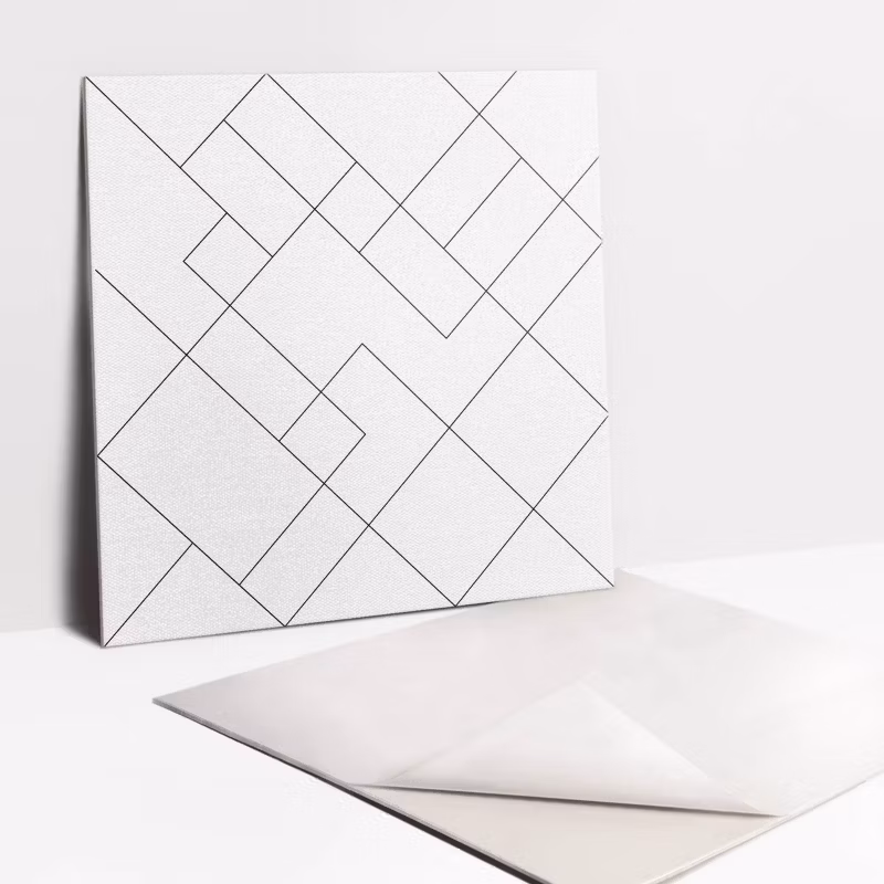 Kafelki samoprzylepne Tulup Minimalistyczne kwadraty 30×30 cm 9 szt.