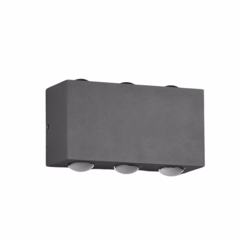 Kinkiet ścienny zewnętrzny Trio Clyde antracyt LED 3W 3000K 300lm IP54 wym: 8,5 x 14 x 14 cm aluminium – 1 szt.