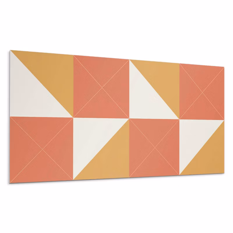 Kafelki samoprzylepne Wallfluent 60×30 cm Geometria w odcieniach ciepła 6 szt.