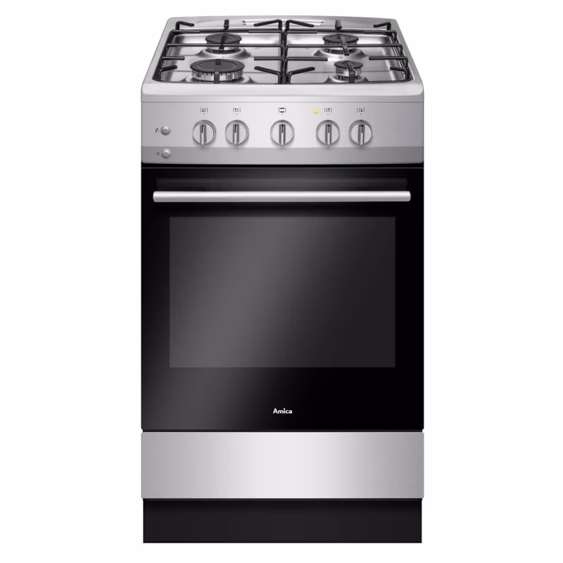 Kuchnia gazowa AMICA 57GGH4.23ZPF(Xx) Srebrna Inox 1 szt.