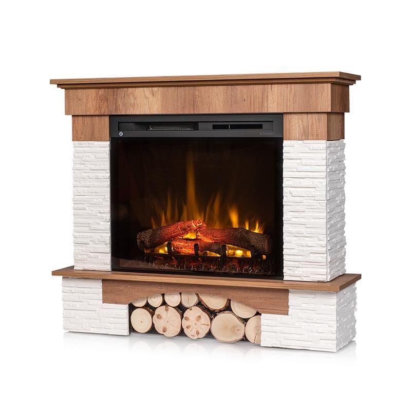 Kominek elektryczny z funkcją grzewczą Warmtec Porto 28″ XHD 1400W W02-Dąb 1szt.