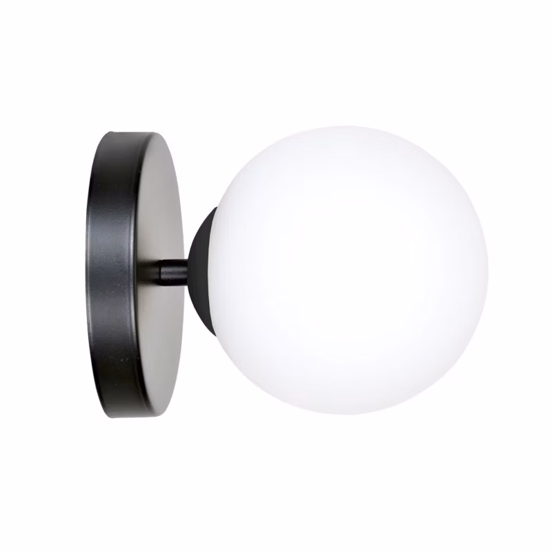 Kinkiet ścienny Emibig Bior czarno-biały 1 x E14 x 10W IP20 wym: 15 x 15 cm – 1 szt.
