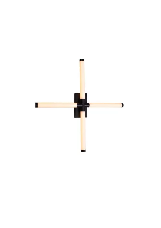 Kinkiet ścienny Rabalux Tilora czarno-biały styl minimalistyczny LED 16W 4000K 1350lm IP44 wym: 60 x 60 x 7,5 cm – 1 szt.