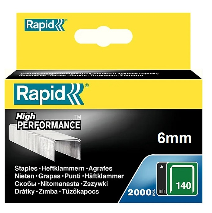 Zszywki z cienkiego drutu 6 mm TYP 140 RAPID 11905711