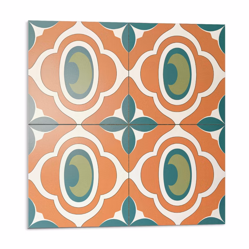 Kafelki samoprzylepne Wallfluent 30×30 cm Roślinny motyw w formie mozaiki 9 szt.