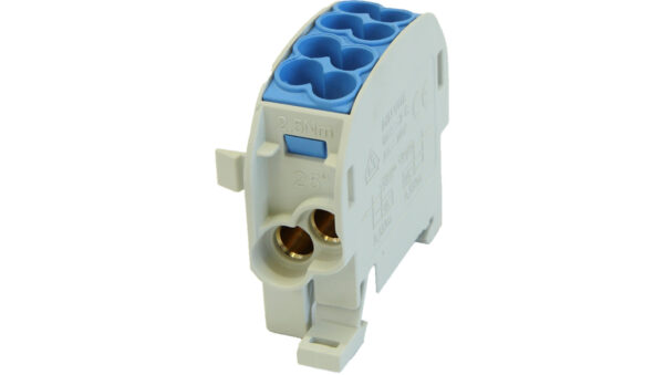 Blok rozdzielczy – odgałęźny Al/Cu SCB 25 (80110) SIMBLOCK niebieski 81501003