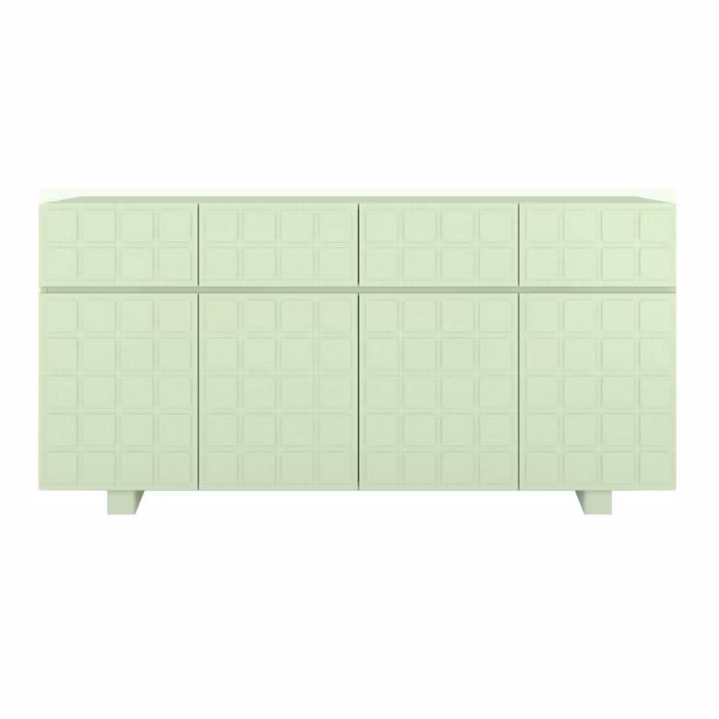 Komoda z frontami 3D Skandica CUBO long zielony 169cm 1 szt.