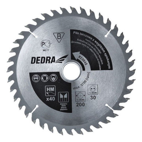 Piła tarczowa 250X80X30MM DEDRA H25080 z węglikiem spiekanym