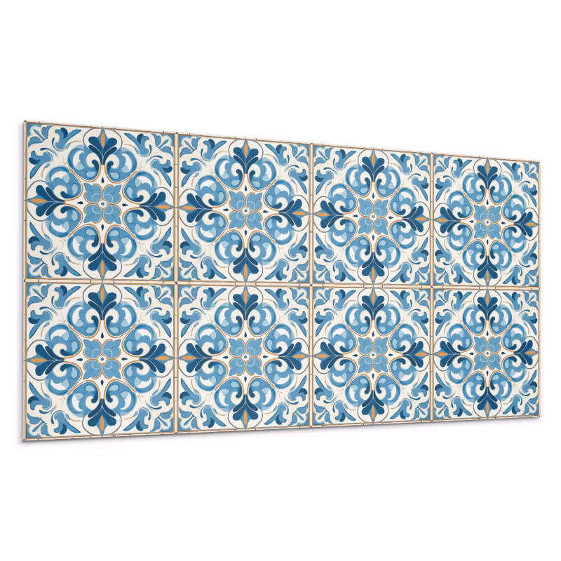 Kafelki samoprzylepne Wallfluent 60×30 cm Symetryczne motywy roślinne 6 szt.