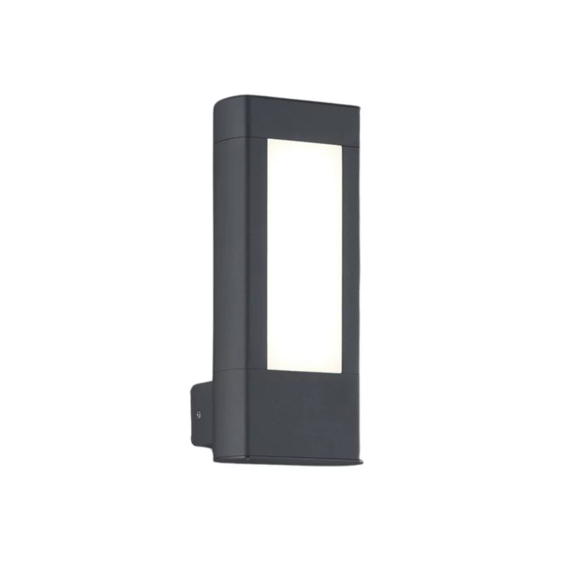 Kinkiet ścienny zewnętrzny Trio Rhine antracytowo-biały LED 4.5W 3000K 450lm IP54 wym: 25 x 11 x 10,5 cm aluminium – 1 szt.