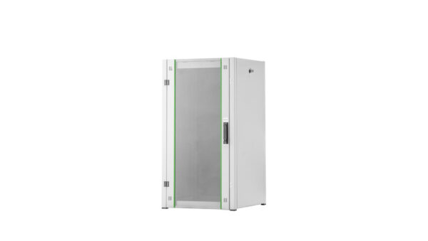Szafa teleinformatyczna rack 19 cali Hyper Pro 22U 600×600, drzwi szklane, kolor szary Digitus Professional DN-51000