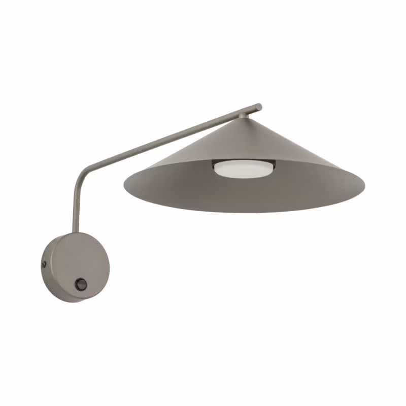 Kinkiet TK Lighting Lume M New Brown metalowy daszek 1Xgx53 -1szt.