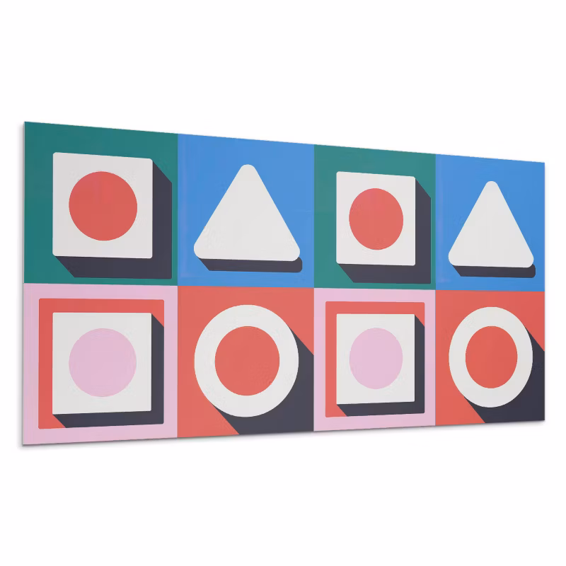 Kafelki samoprzylepne Wallfluent 60×30 cm Wzór geometryczny z cieniami 6 szt.