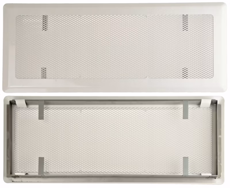 Kratka FEINZ Wentylacyjna Kominkowa Metal 16X45Cm Biała 1 szt.