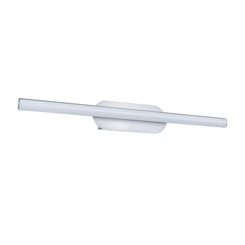 Kinkiet ścienny Italux Carter srebrno-biały szkło kryształowe LED 12W 3000K 960lm IP20 wym: 6,4 x 54,3 x 7,3 cm – 1 szt.