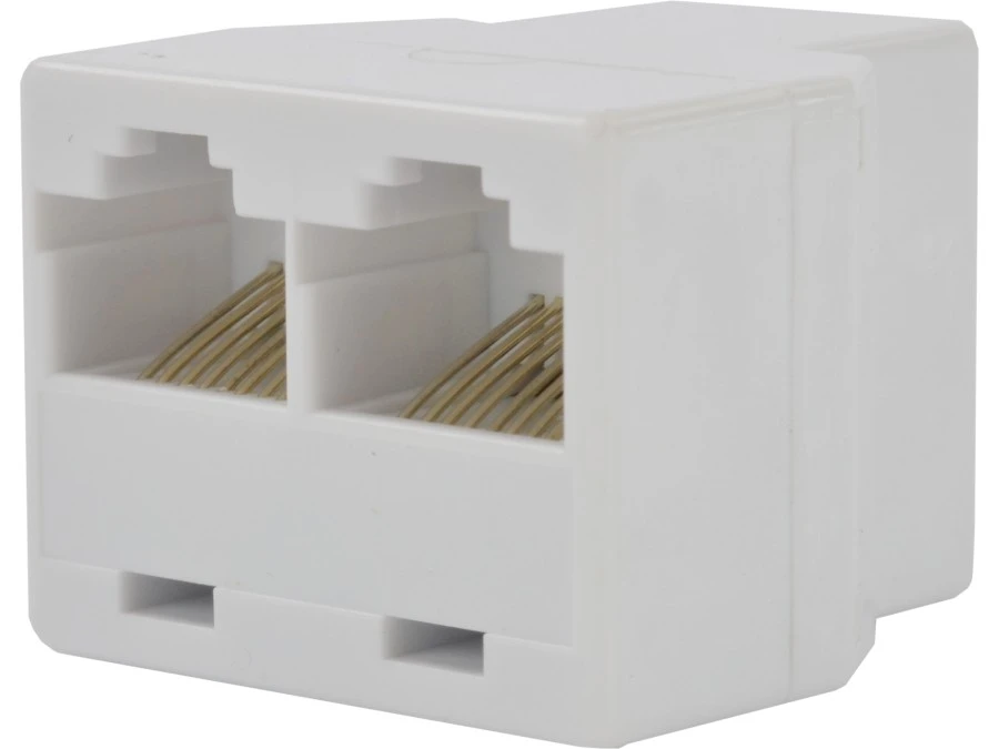 Rozdzielacz telefoniczny RJ45 8P8C 1 gniazdo / 2 gniazda kat.3