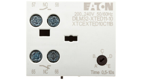 Elektroniczny moduł czasowy opoźnione opadanie 0,5-10s 1Z 1R 200 – 240V AC/DCDILM32-XTED11-10(RAC240) 104945