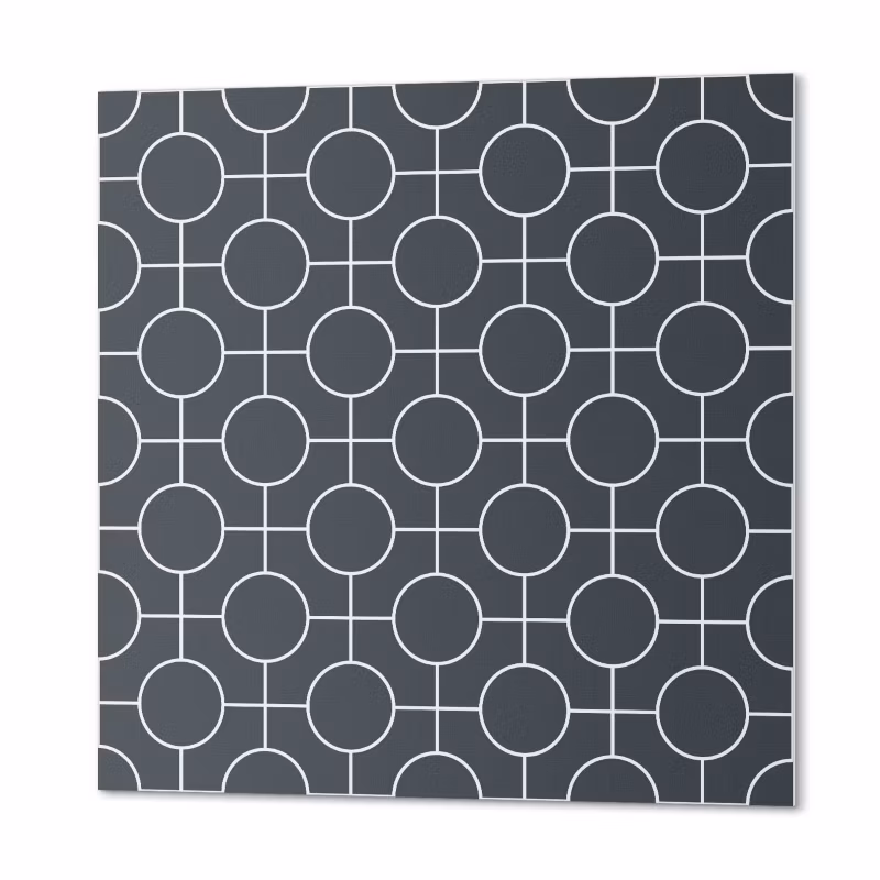 Komplet Kafelków Samoprzylepnych ArtPrintCave 20×20 cm Geometryczny wzór kół i linii 20 szt.