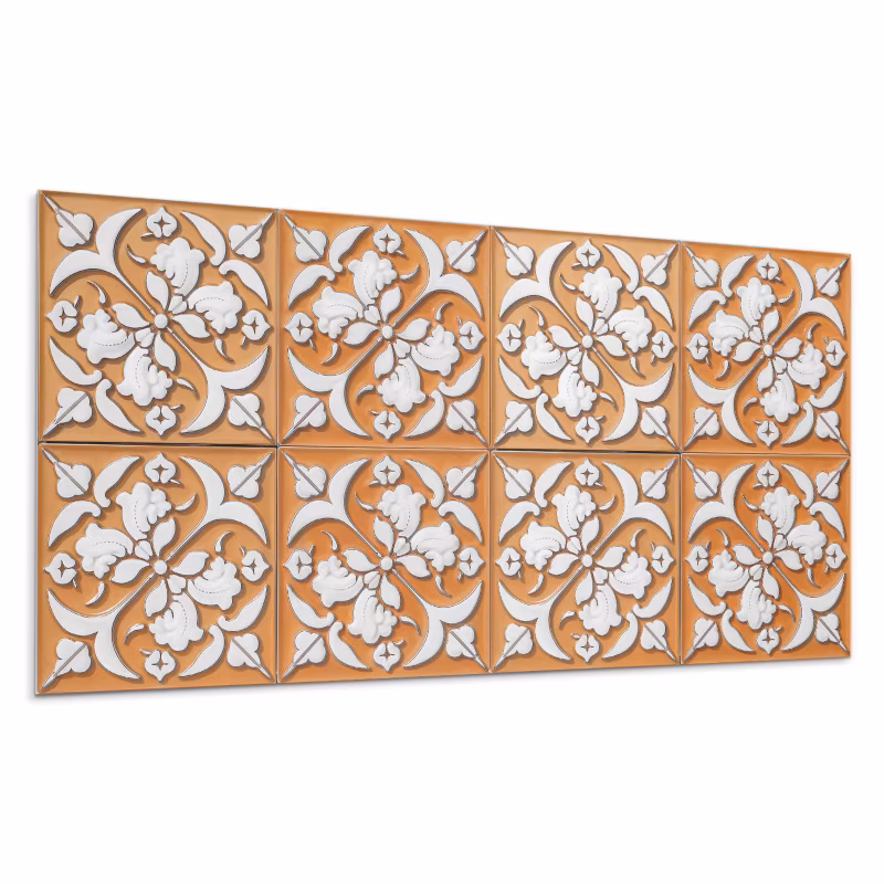 Kafelki samoprzylepne Wallfluent 60×30 cm Motyw florystyczny w eleganckim wydaniu 6 szt.