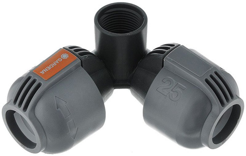 Rozdzielacz narożny 25 mm x 3/4″ – GW Sprinklersystem 02764-20 Gardena