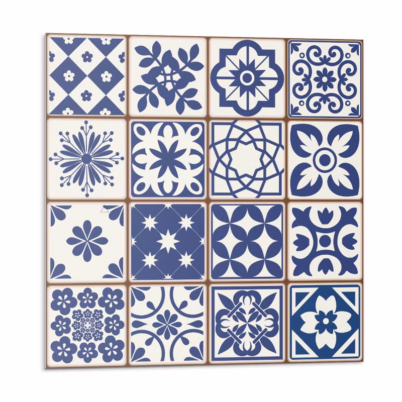 Kafelki samoprzylepne Wallfluent 20×20 cm Dekoracyjne Wzory Płytek 20 szt.