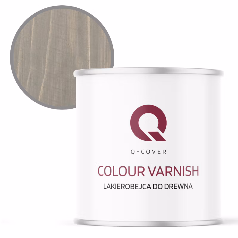 Lakierobejca do Drewna 3w1 Q-Cover Szary ciemny RAL7046 Satyna 2.5L