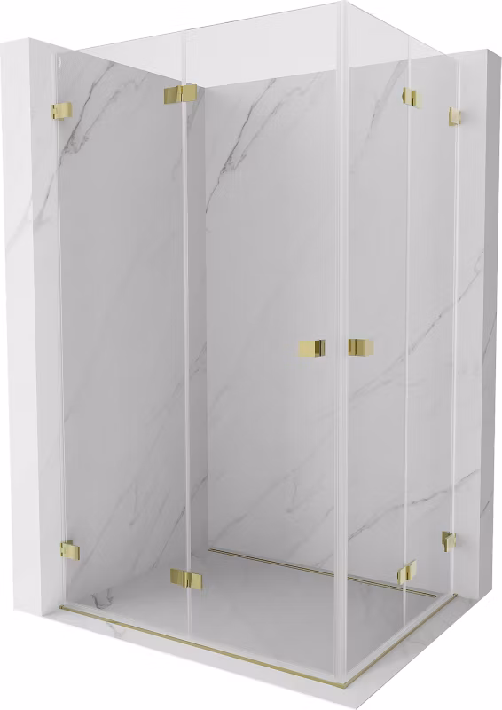 Kabina prysznicowa Mexen Lunar-F złota 100×90 cm 836-100L-090P-50-00 1 szt.