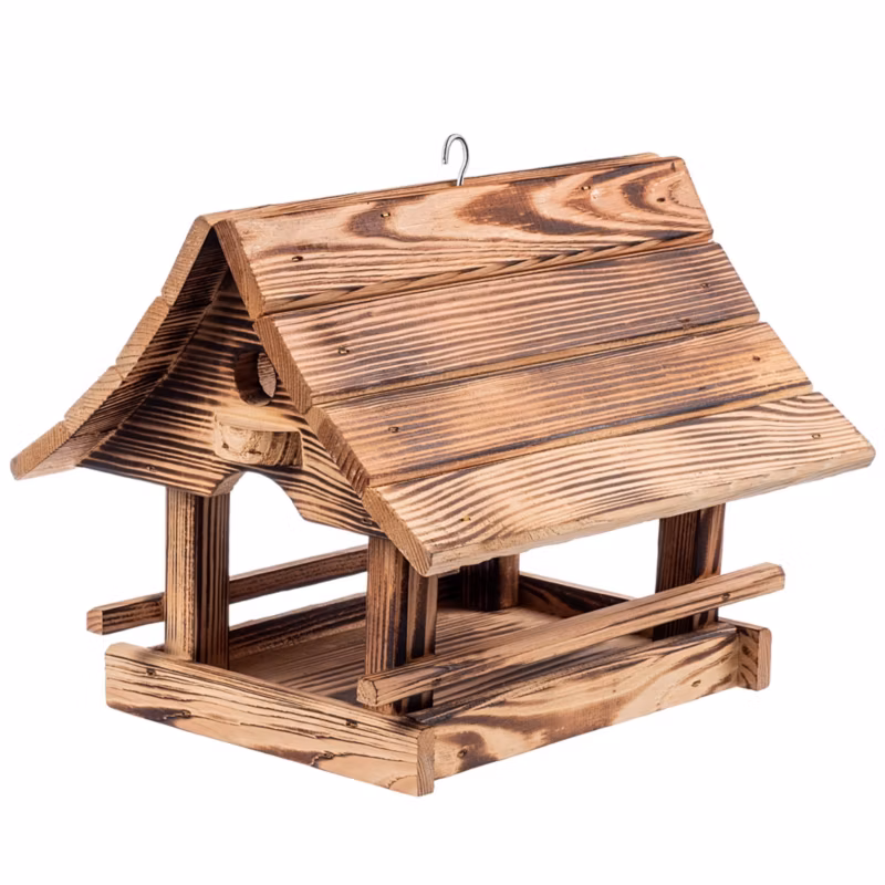 Karmnik dla ptaków KADAX domek opalany 30 x 25 cm 1 szt.