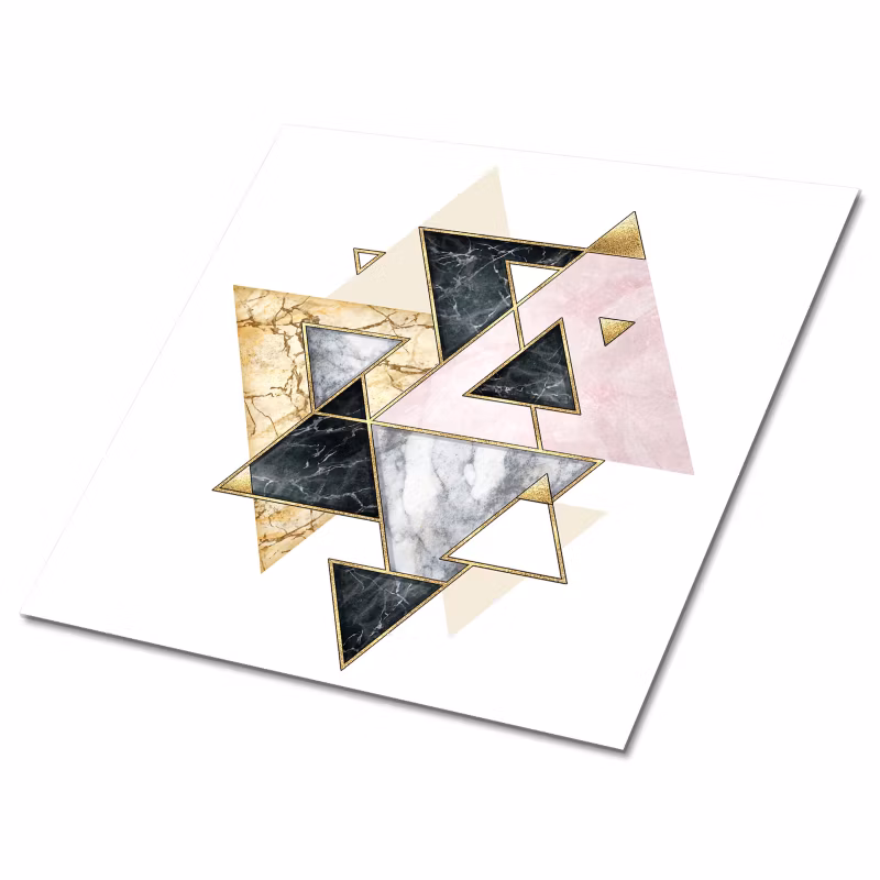 Kafelki samoprzylepne Tulup 30×30 cm Trójkąty geometryczne 9 szt.