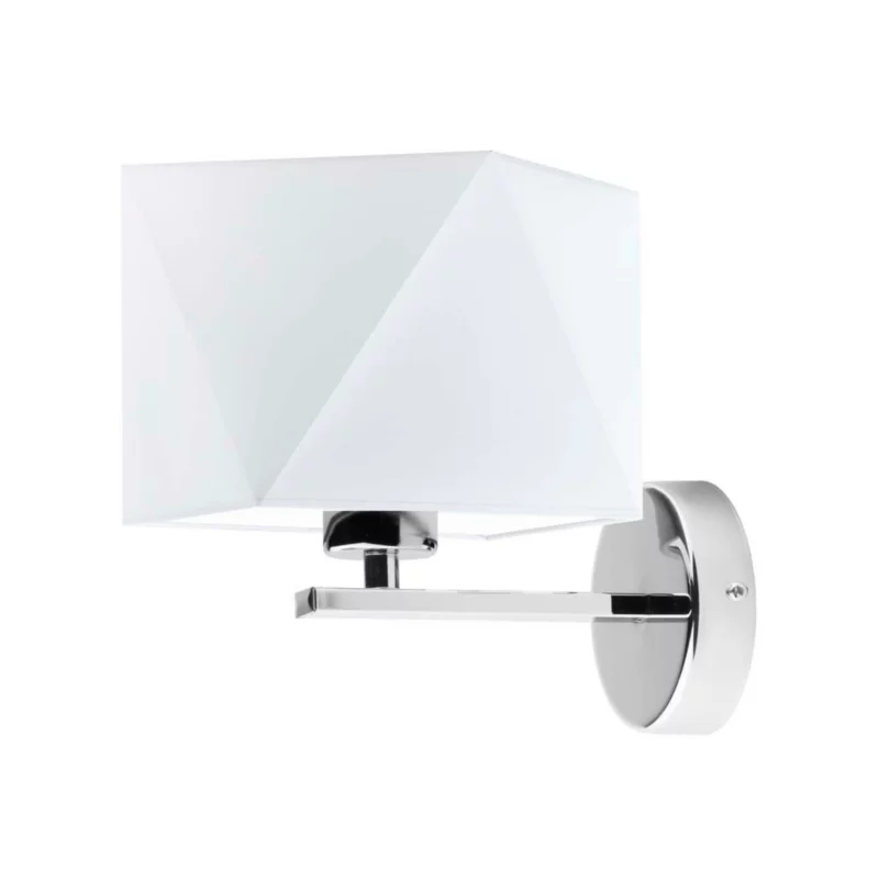 Kinkiet Volta Light Factory Simple Chrom/Biały Abażur 1xE27 1szt. 5903628522808
