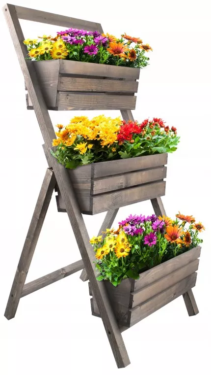 Kwietnik ogrodowy KOTARBAU drewniany szary 105 cm 1 szt.