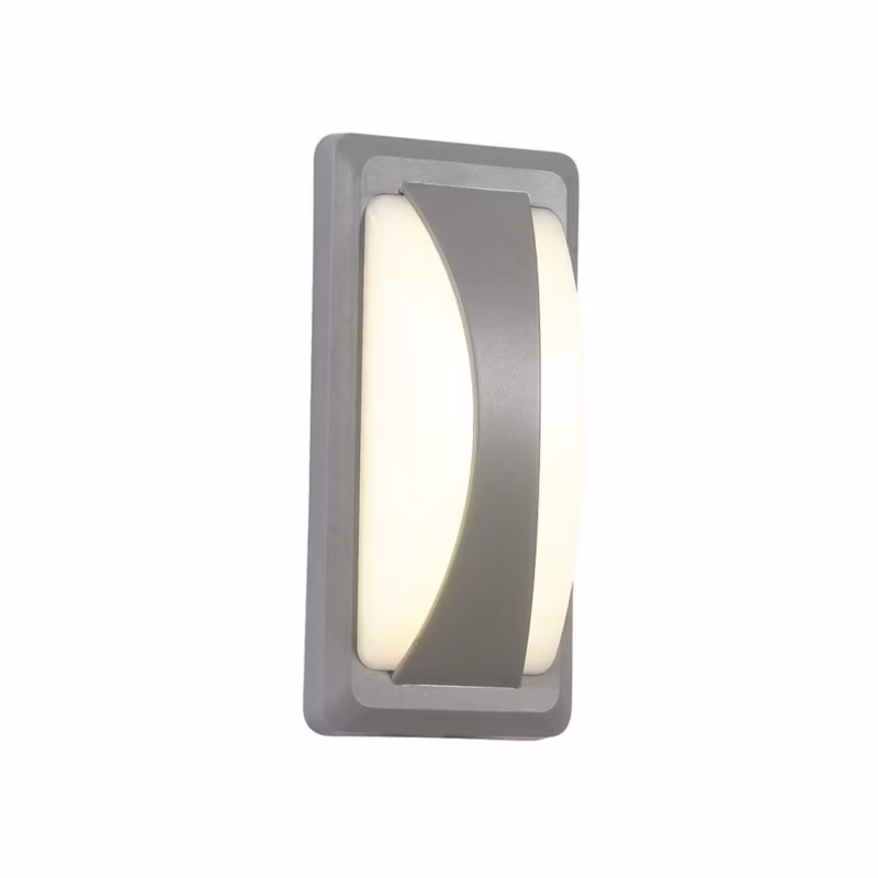 Kinkiet ścienny zewnętrzny V-TAC szary LED 12W 4000K 1160lm IP65 wym: 23 x 11 x 7,6 cm tworzywo sztuczne – 1 szt.