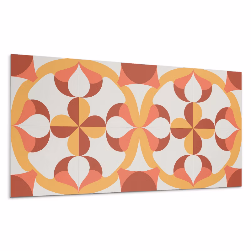 Panele samoprzylepne Wallfluent 60×30 cm Abstrakcyjna kompozycja kształtów 6 szt.