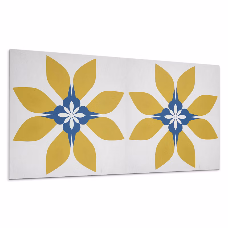 Panele samoprzylepne Wallfluent 40×20 cm Wzór kwiatów i liści 10 szt.
