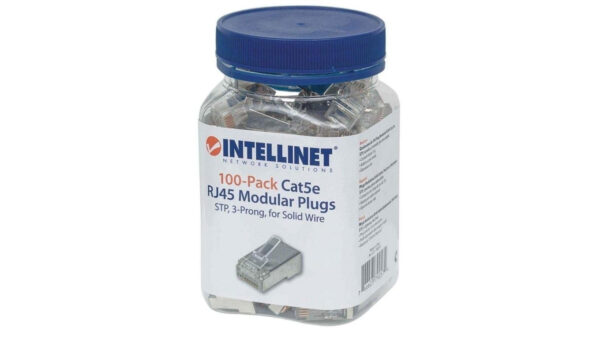 Wtyk modularny RJ45 Cat5e 3-ząbkowy na drut 790574 /100szt./