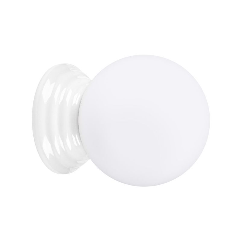 Kinkiet ścienny ceramiczny szkliwiony Sollux Lighting ZORI biały 1xG9x15W IP44 – 1 szt.