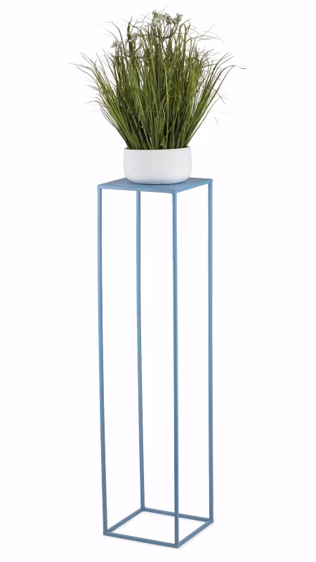 Kwietnik stojący Spring HowHomely Metalowy Błękitny 24×100 cm 1 szt.