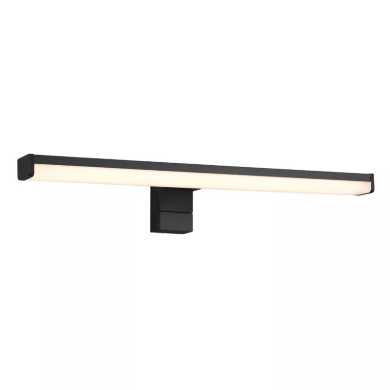 Kinkiet ścienny Trio Lino czarno-biały do łazienki LED 7W 3000K 800lm IP44 wym: 6 x 40 x 40 cm – 1 szt.