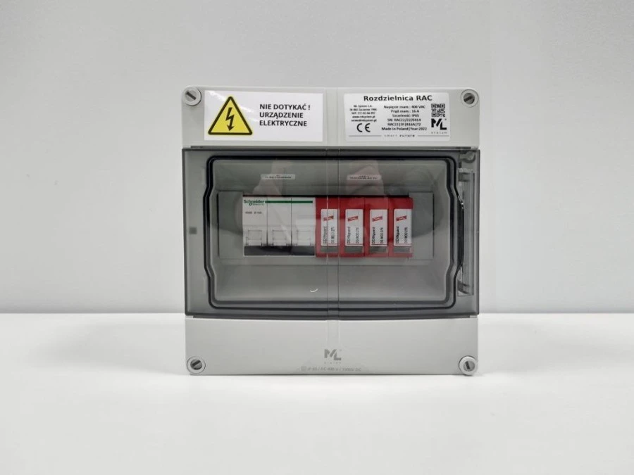 Rozdzielnica AC TYP22 ‑ rozdzielnica elektryczna natynkowa do 8kW