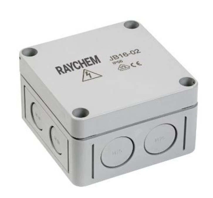 Skrzynka przyłączeniowa Raychem JB16‑02 ‑ IP66 ‑ 32A, do podłączenia maks. 4 przewodów grzejnych Frostop, IP66 ‑ BUDOWNICTWO