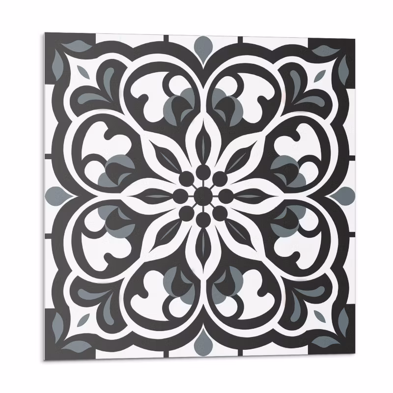 Kafelki samoprzylepne Wallfluent 30×30 cm Ornamenty w kwiatowym stylu 9 szt.
