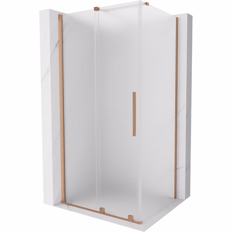 Kabina prysznicowa prostokątna Mexen Velar szron miedź szczotkowana 1 szt.