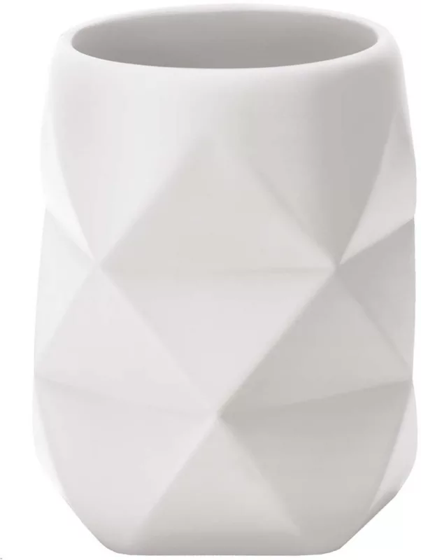 Kubek na szczoteczki Kleine Wolke Golden Crackle biały 300ml 1 szt.