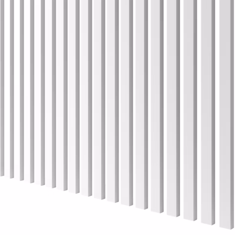 Lamele slim LAMELE3D biały mat zestaw 10 szt