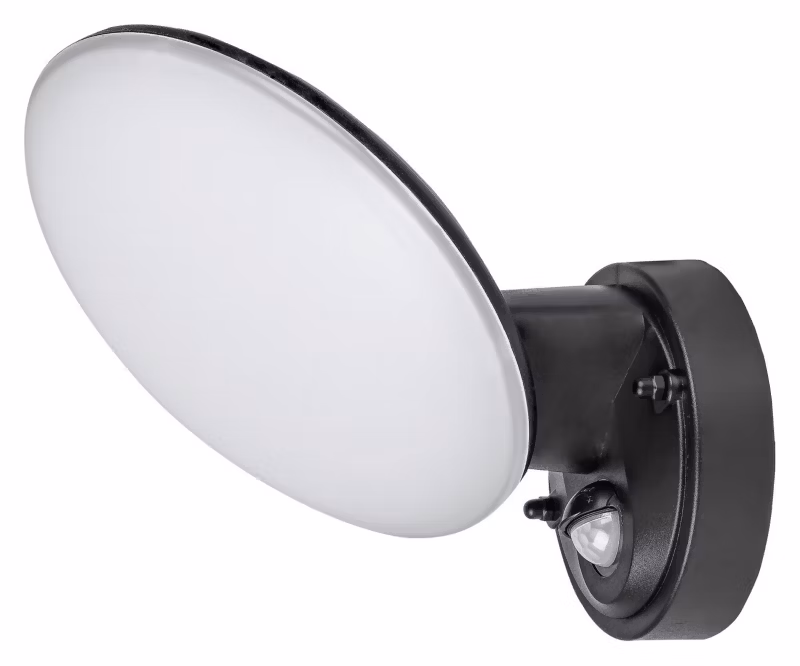 Kinkiet zewnętrzny z czujnikiem Rabalux Varna czarno-biały LED 12W 4000K 720lm IP54 wym: 17,3 x 17,6 x 18 cm – 1 szt.