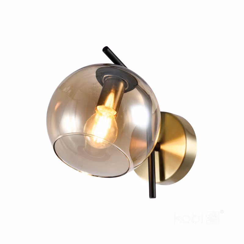 Kinkiet Globe Elegance Amber Kobi K 1xE14 1szt.