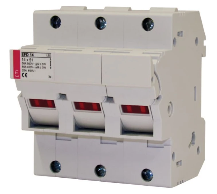 Rozłącznik bezpiecznikowy 3P 50A 14x51mm EFD 14 002560004